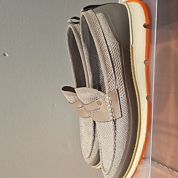 Cole haan zerogrand stitchlite loafer gray/white/orange main image 5